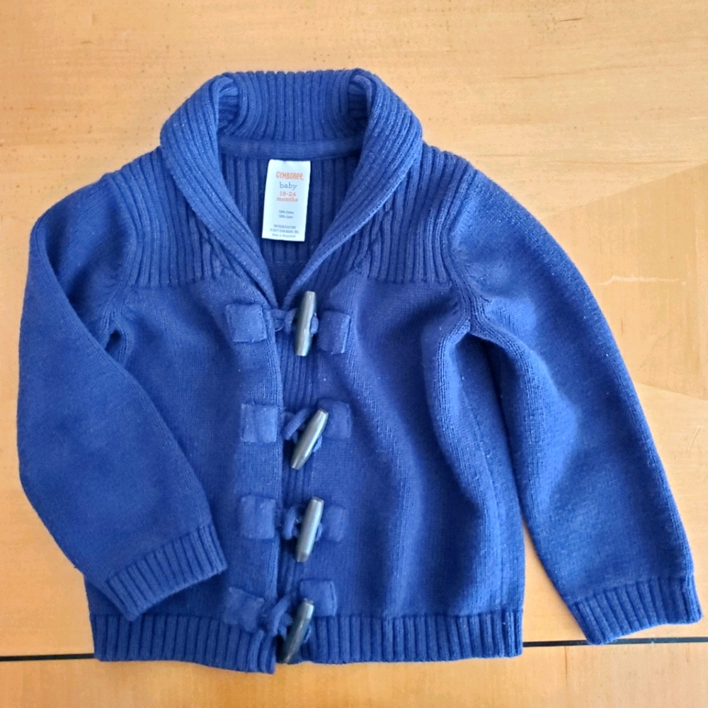 Navy colored cardigan/ sweater